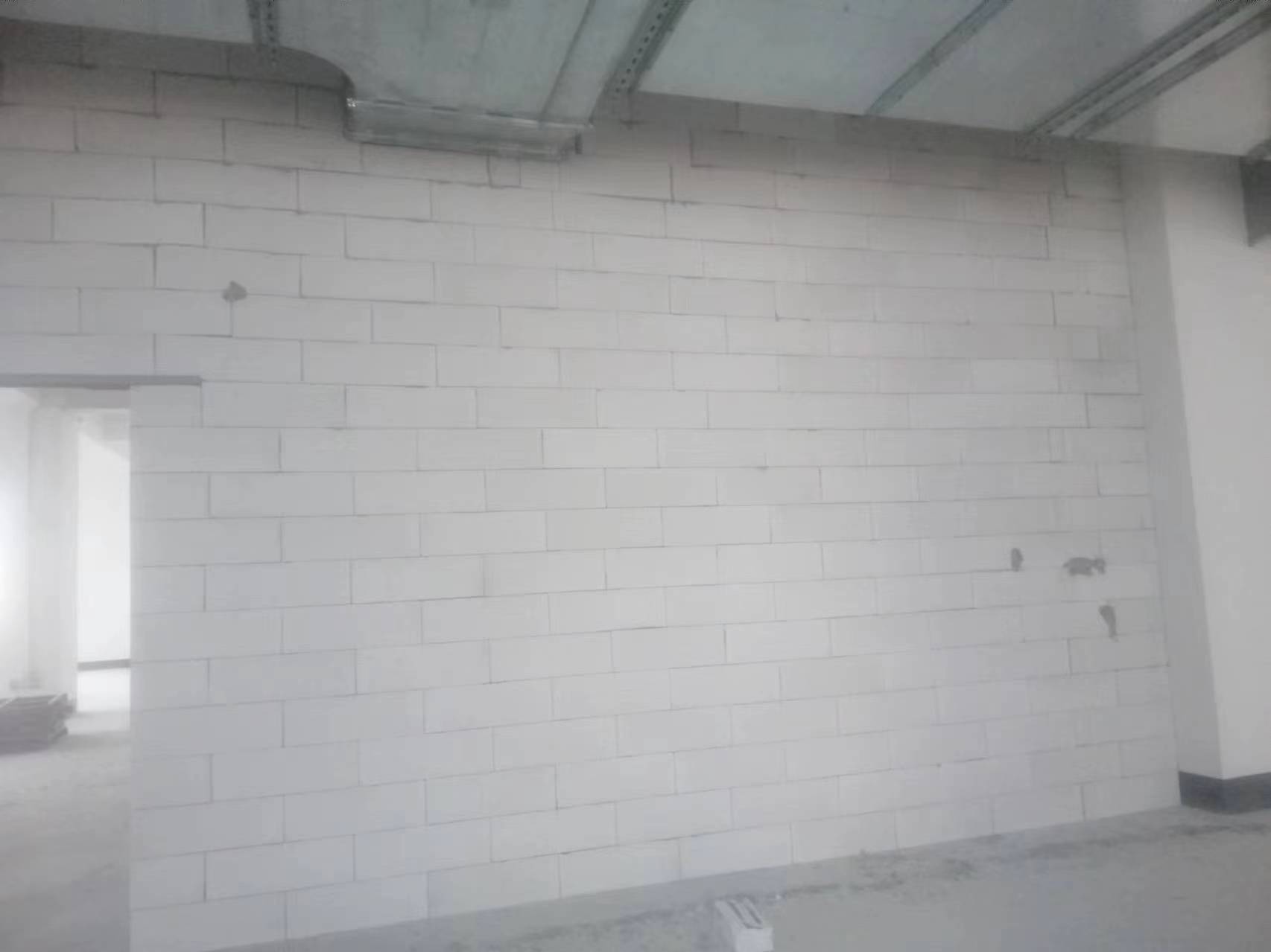 轻质砖隔墙现场展示